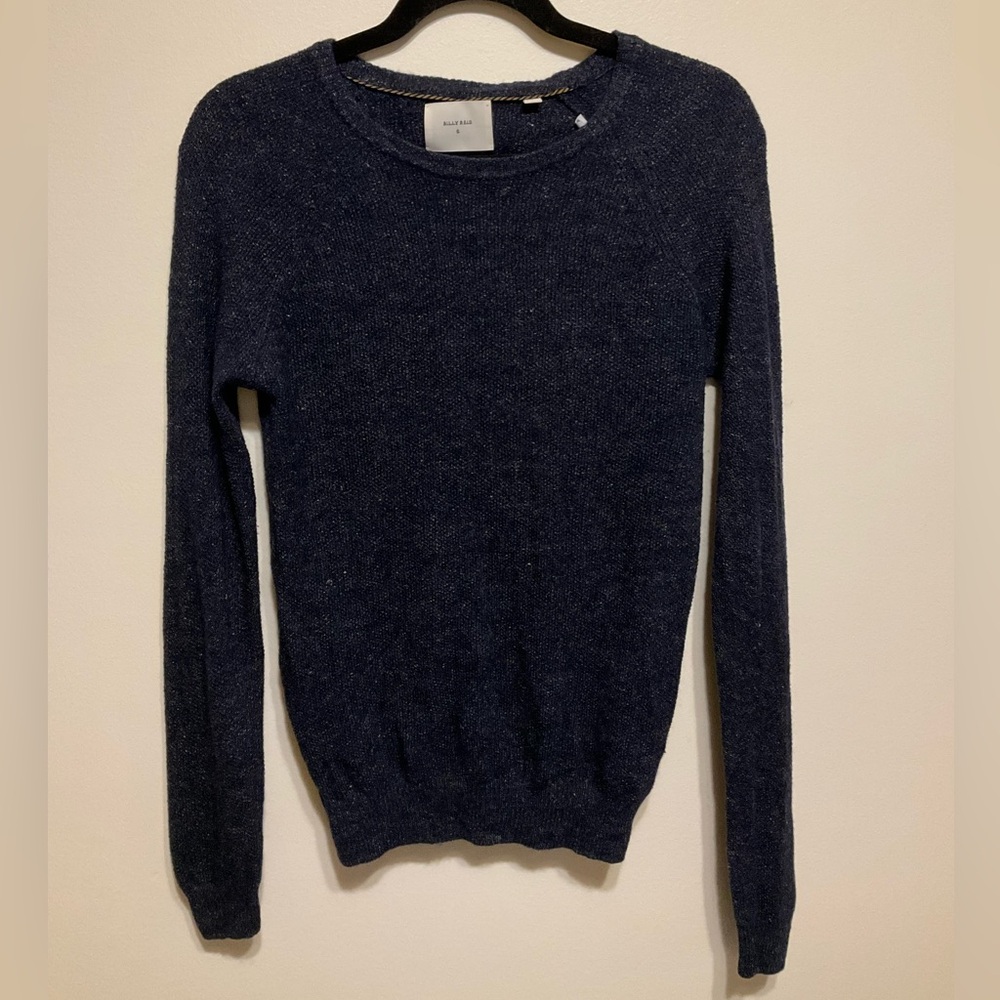 Billy Reid Wool linen blend Quiet Luxury V-neck sweater Sz s Old Money